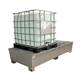 Galvanised IBC Spill Pallet for 2 IBC