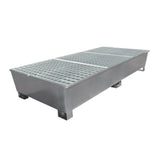 Galvanised IBC Spill Pallet for 2 IBC