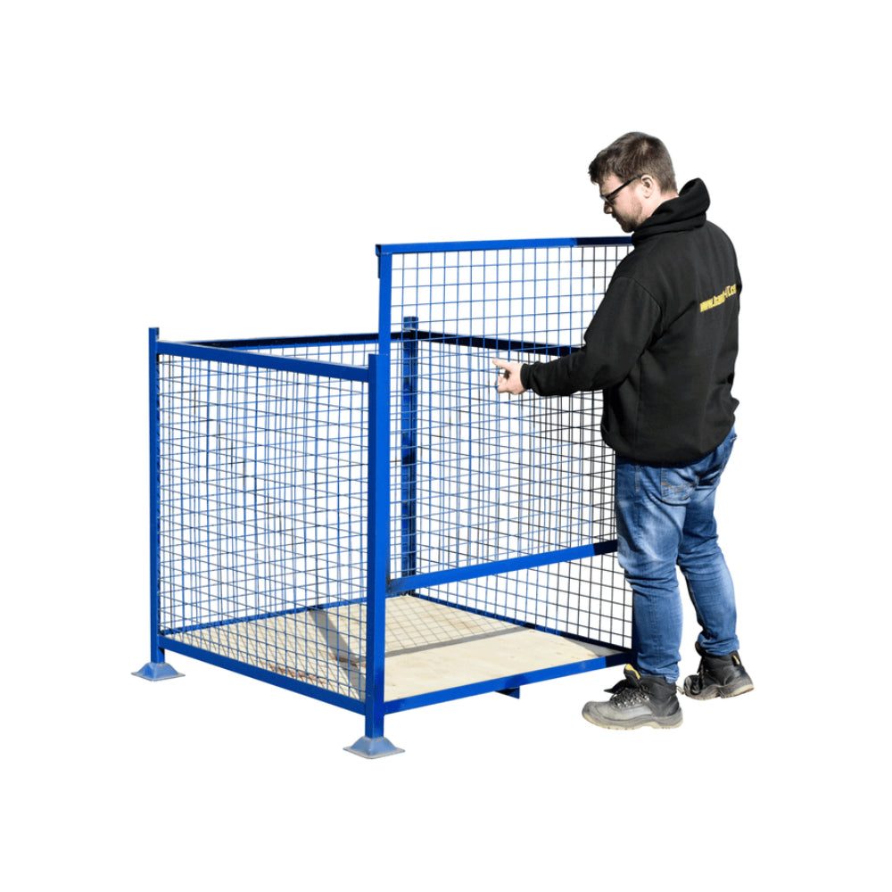 Mesh Fronted Stillage with Plywood Base