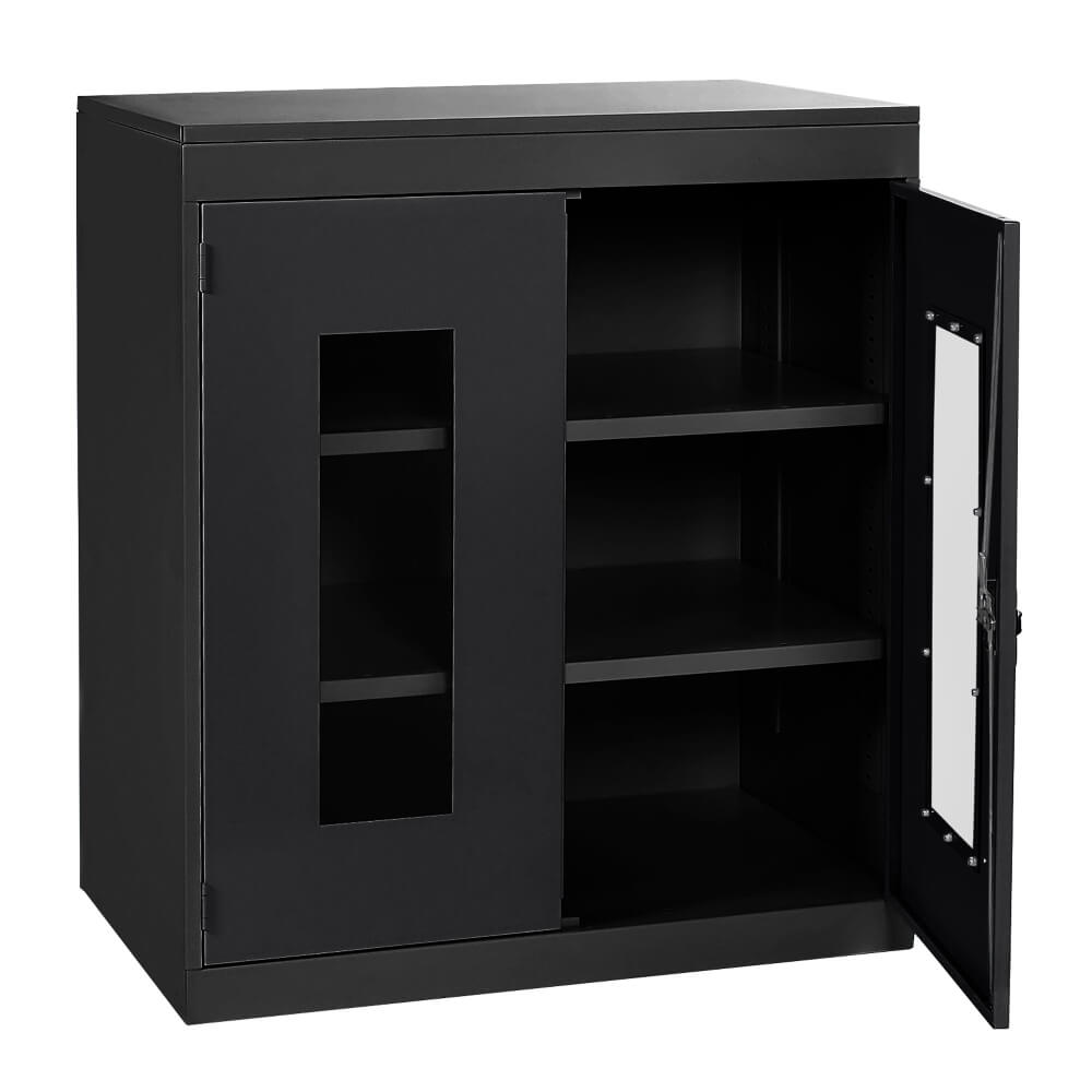 Half Height Vision Cupboard with Black Body