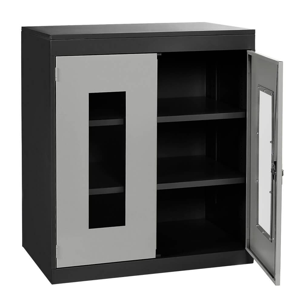 Half Height Vision Cupboard with Black Body