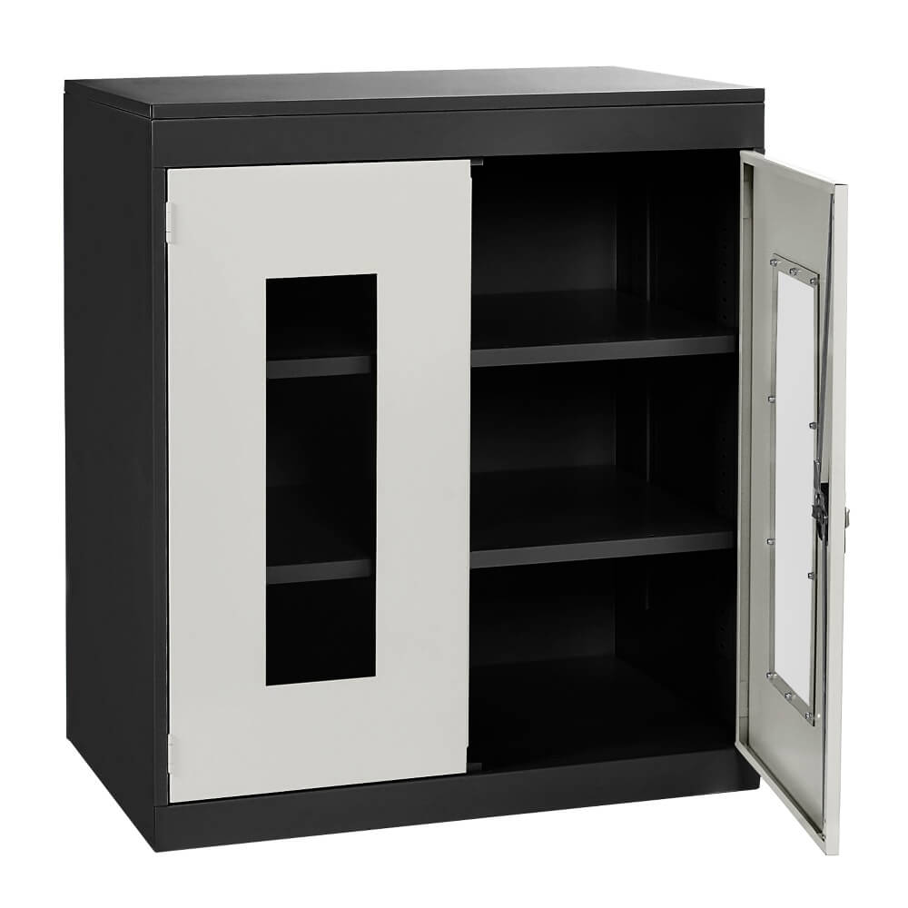 Half Height Vision Cupboard with Black Body