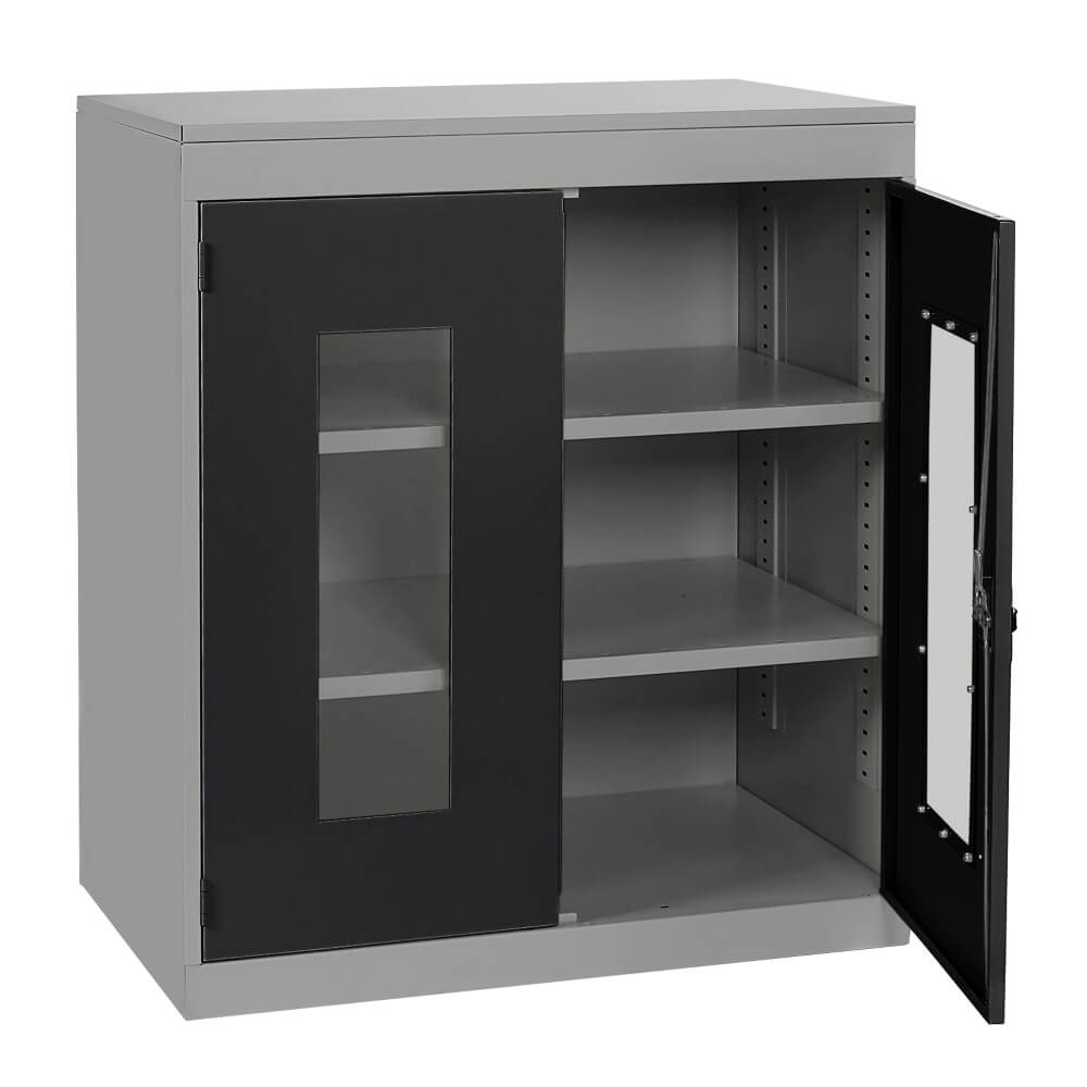 Half Height Vision Cupboard with Silver Body