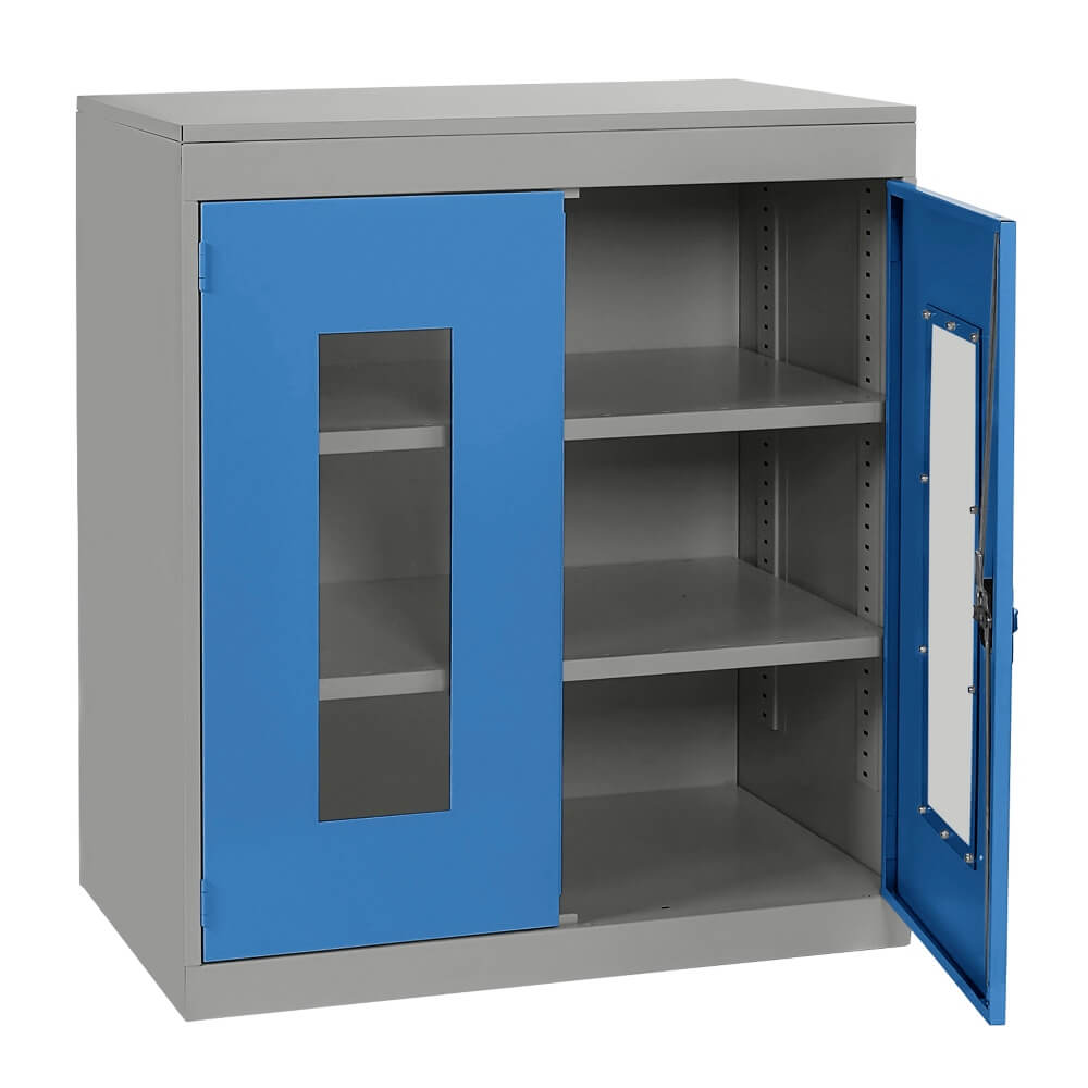 Half Height Vision Cupboard with Silver Body