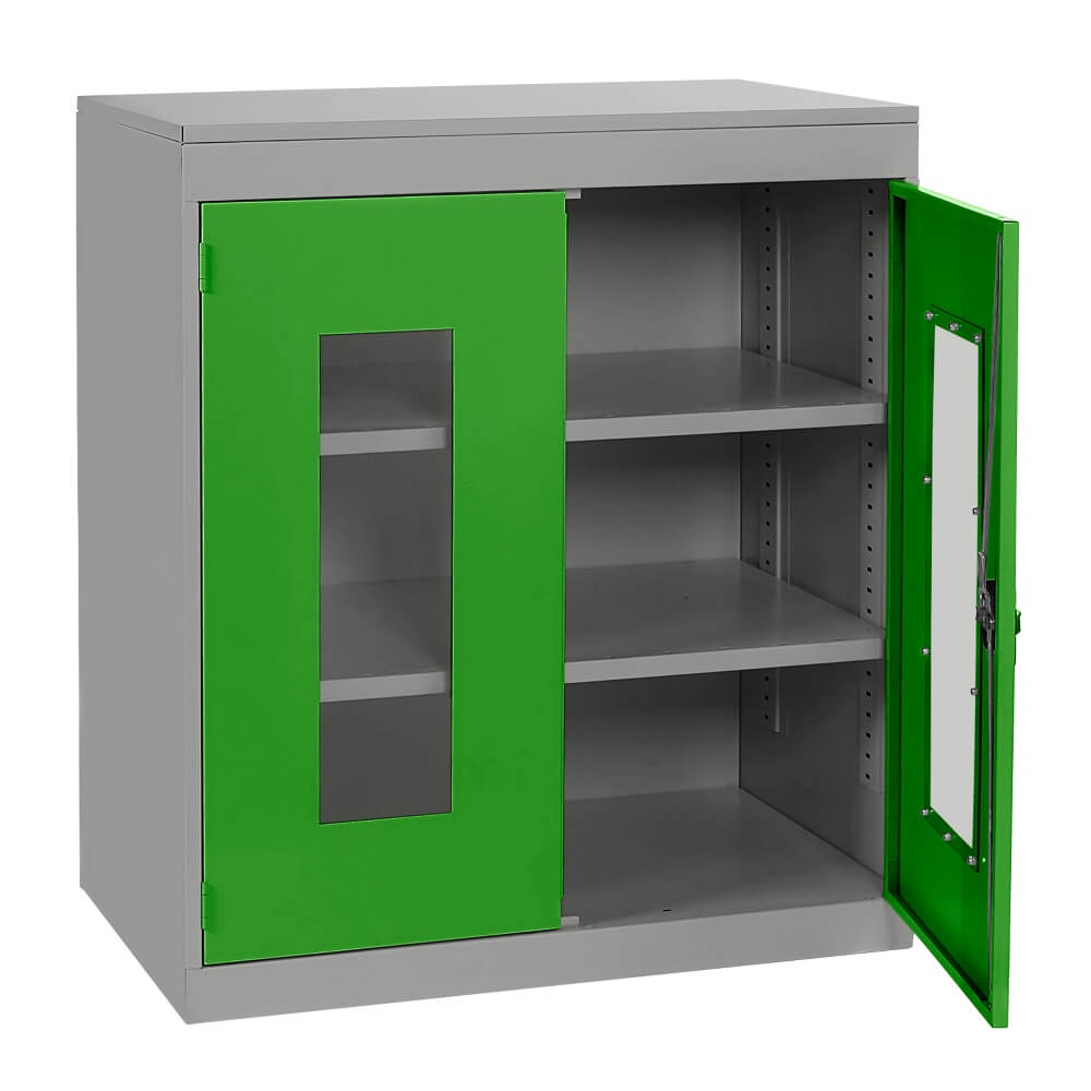 Half Height Vision Cupboard with Silver Body