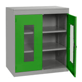 Half Height Vision Cupboard with Silver Body