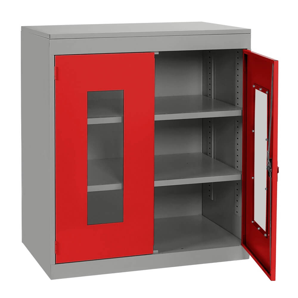 Half Height Vision Cupboard with Silver Body