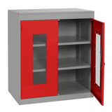 Half Height Vision Cupboard with Silver Body
