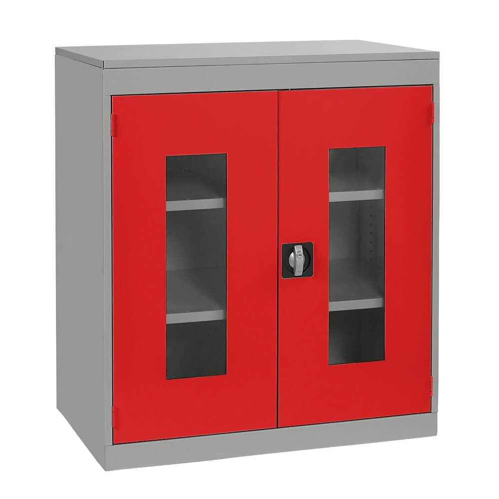 Half Height Vision Cupboard with Silver Body