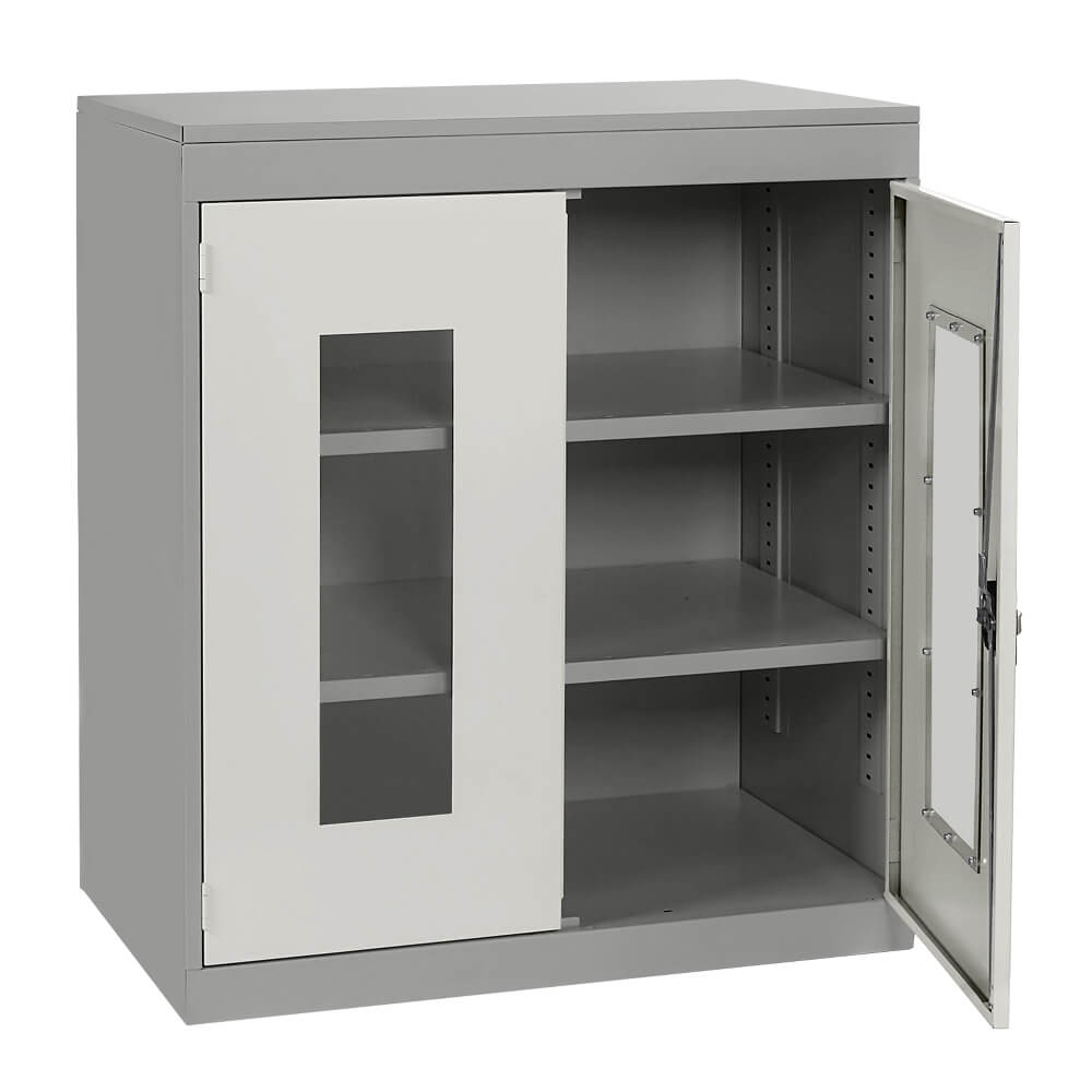 Half Height Vision Cupboard with Silver Body