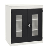 Half Height Vision Cupboard with White Body