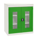 Half Height Vision Cupboard with White Body