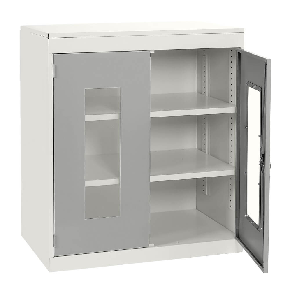 Half Height Vision Cupboard with White Body