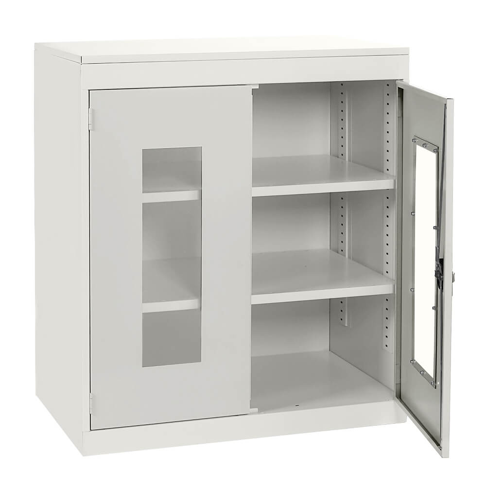 Half Height Vision Cupboard with White Body