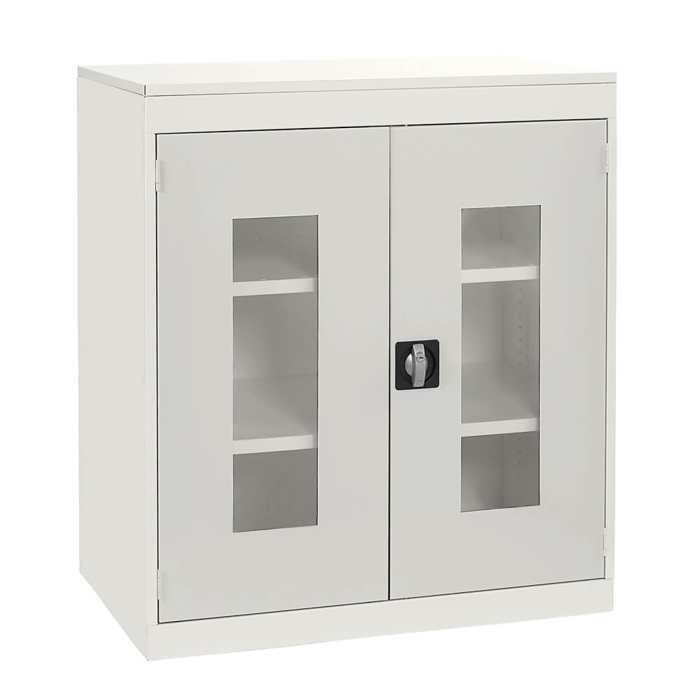Half Height Vision Cupboard with White Body