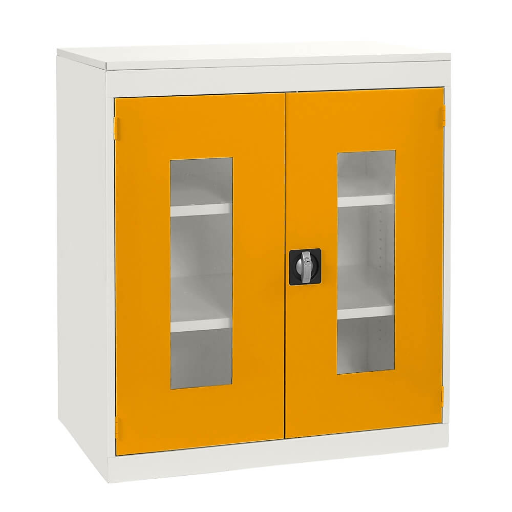 Half Height Vision Cupboard with White Body
