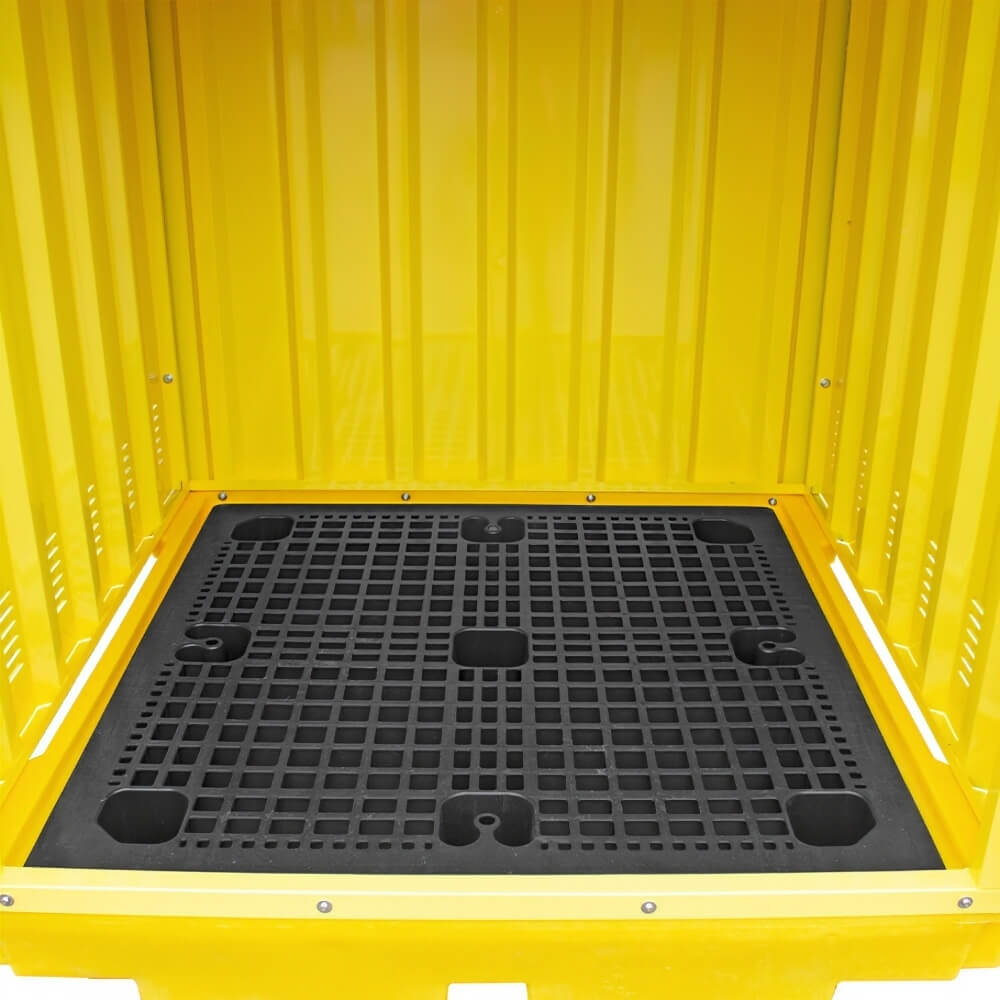 Hard Covered Spill Pallet for 4 Drums
