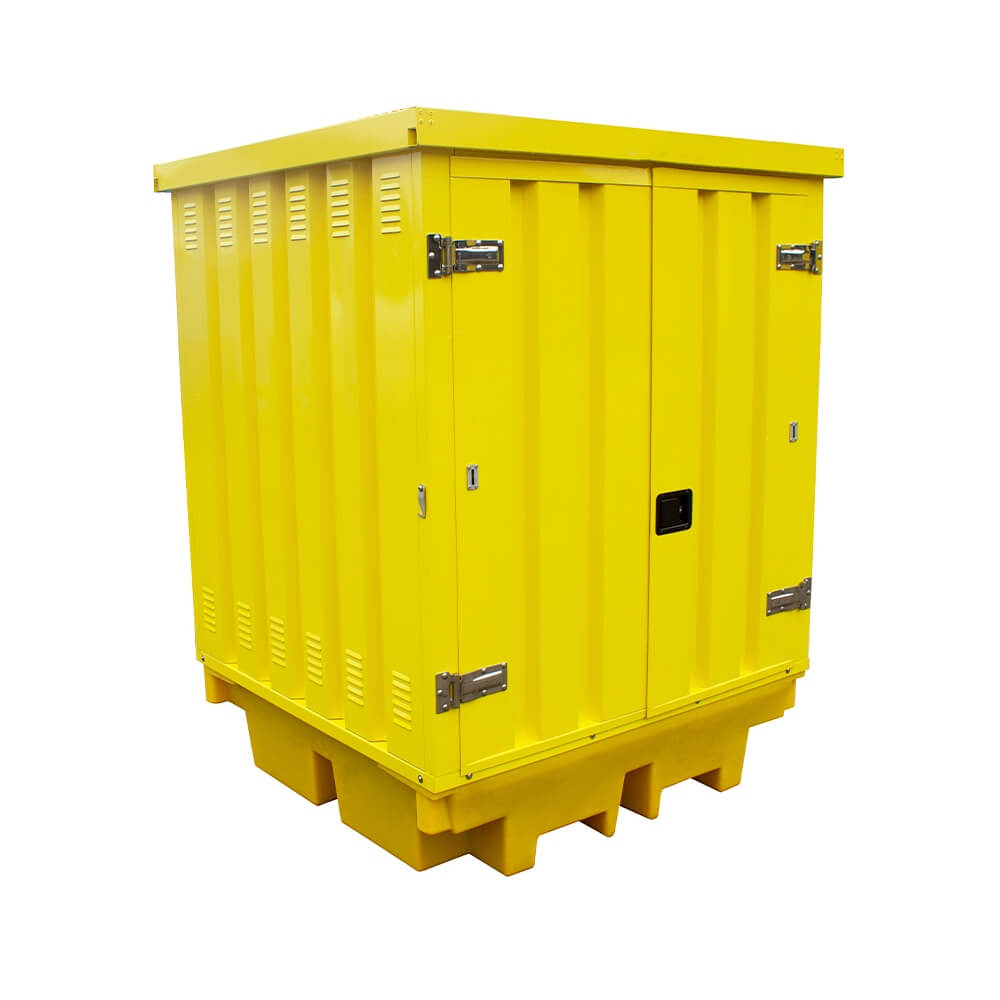 Hard Covered Spill Pallet for 4 Drums
