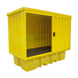 Hard Covered Spill Pallet for 8 Drums