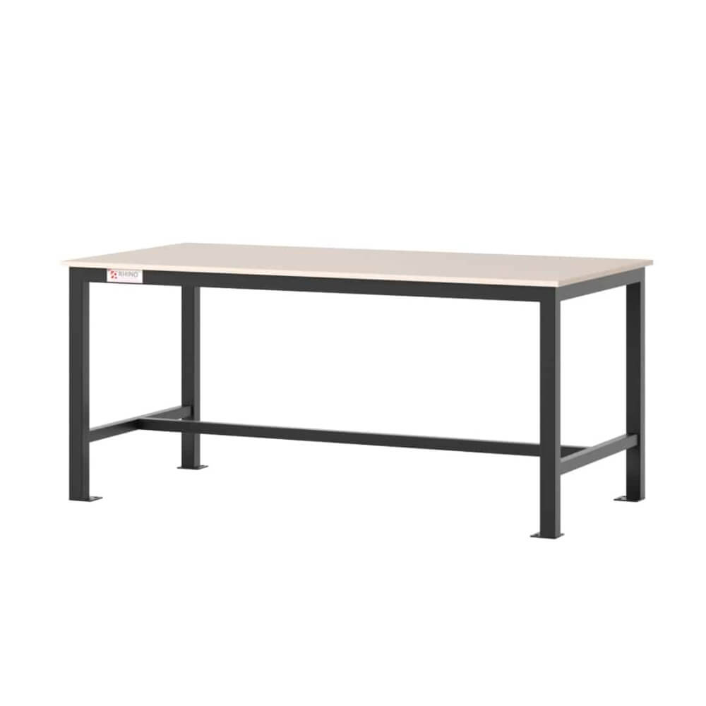 Heavy Duty Fixed Workbench with MDF Top – Merlinindustrial