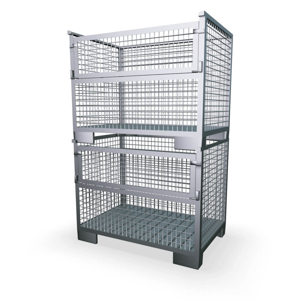Heavy Duty Gitterbox Cage Pallet