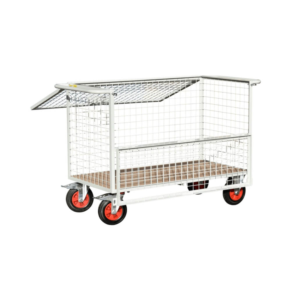 Hospital Mobile Parcel Cage with Keyed Entry