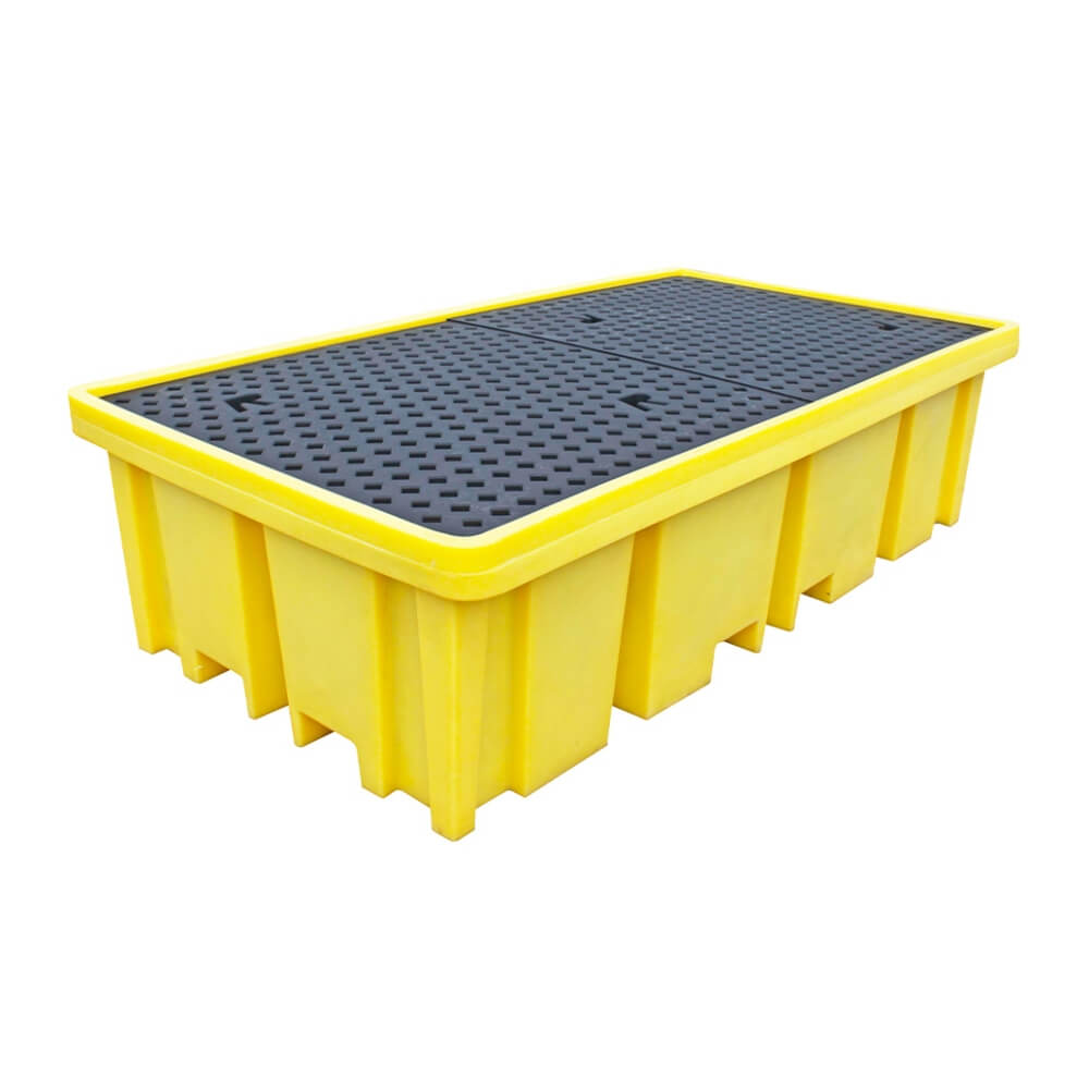 IBC Spill Pallet for 2 IBC - 4 Way FLT Access