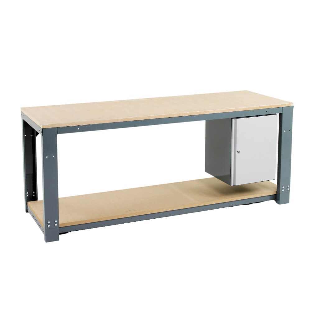 Heavy Duty Infinite Modular Workbench with Shelf and Cupboard