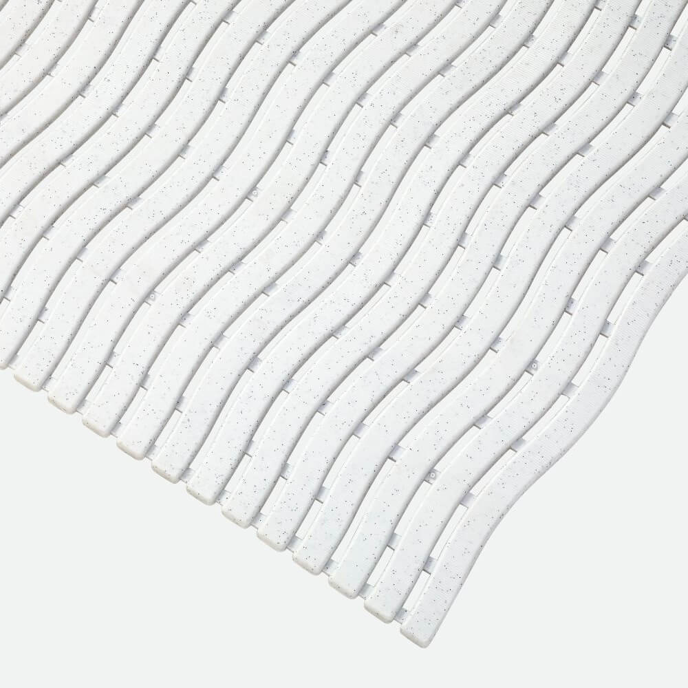 Kumfi Step Matting - Flecked White