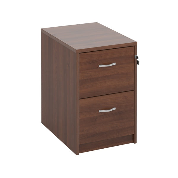Wooden 2 Drawer Filing Cabinet with Silver Handles