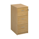 Wooden 3 Drawer Filing Cabinet with Silver Handles