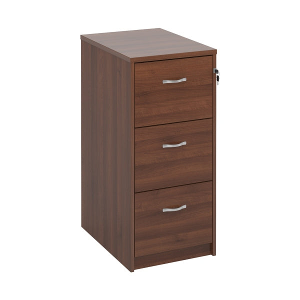 Wooden 3 Drawer Filing Cabinet with Silver Handles