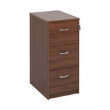 Wooden 3 Drawer Filing Cabinet with Silver Handles