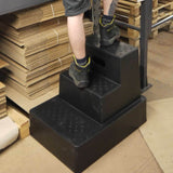 Lightweight Plastic Safety Steps 3 Tread