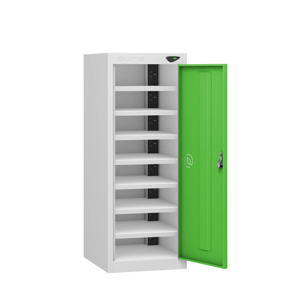 Low 8 Compartment Laptop Charging Locker with 1 Door Access