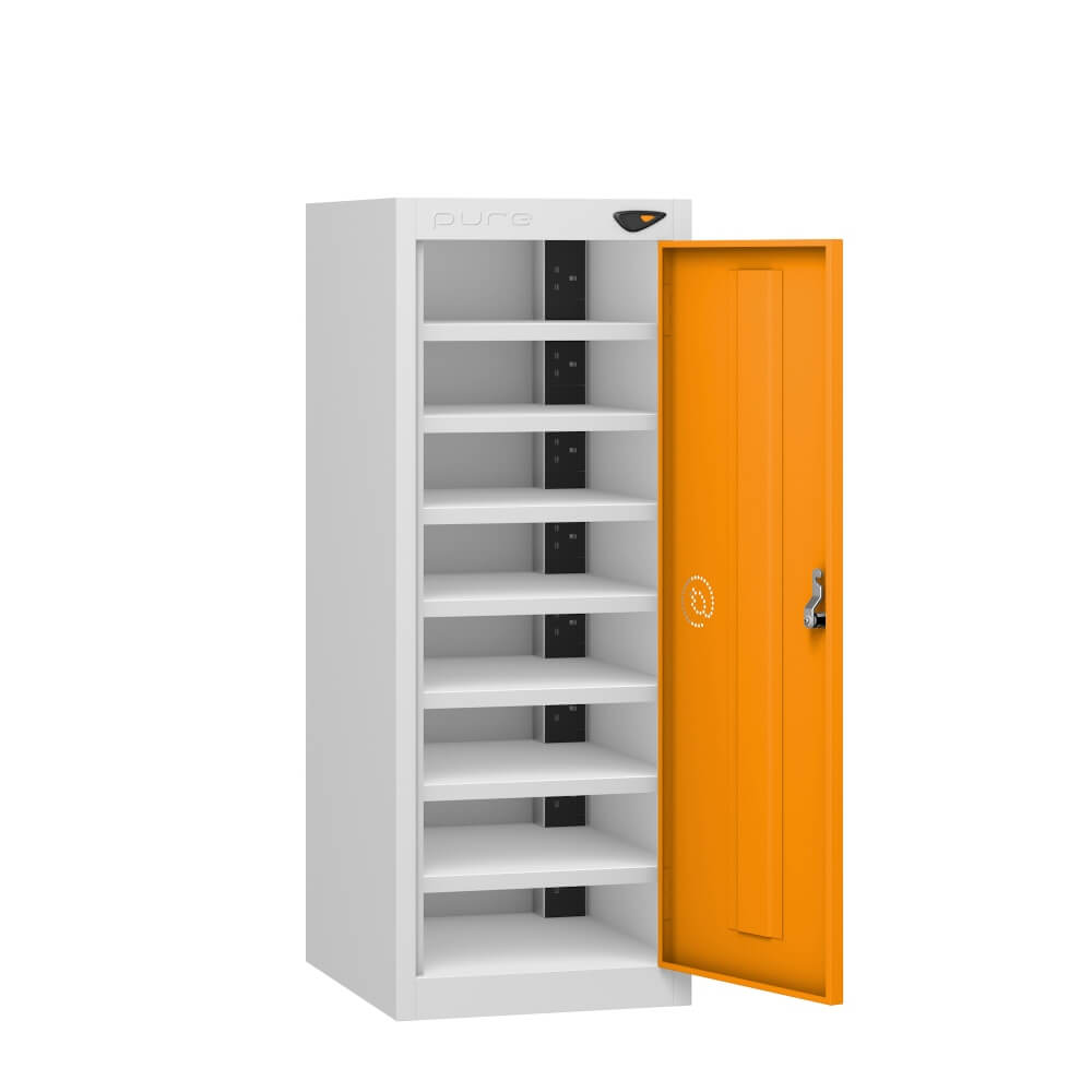 Low 8 Compartment Laptop Charging Locker with 1 Door Access