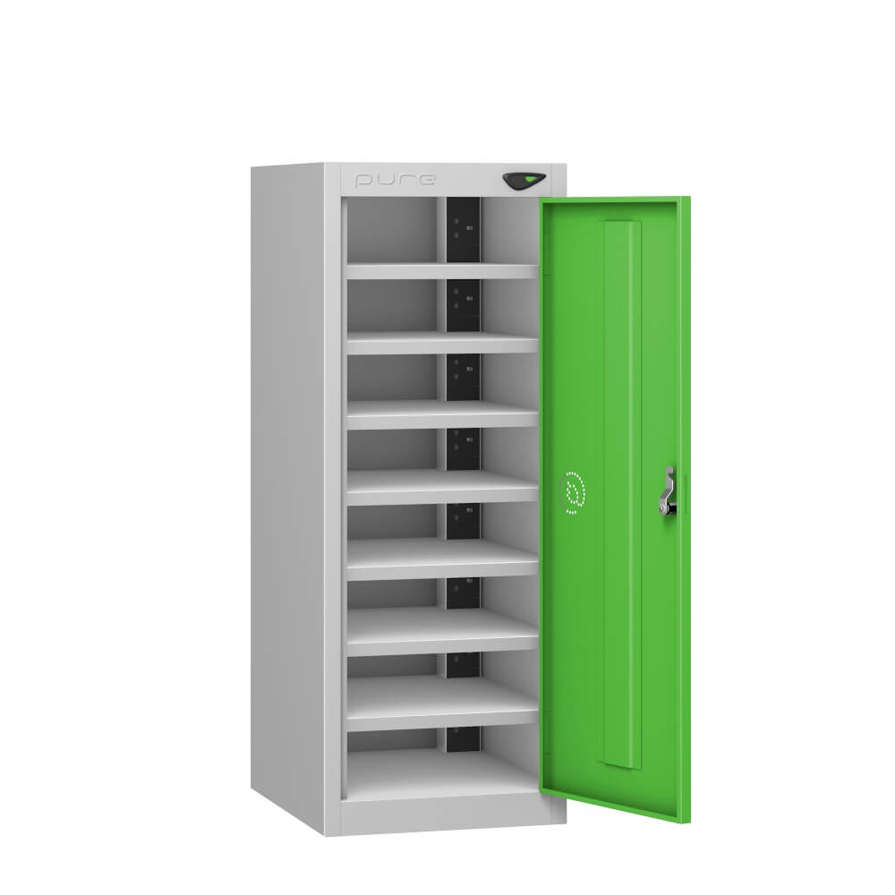 Low 8 Compartment Laptop Charging Locker with 1 Door Access