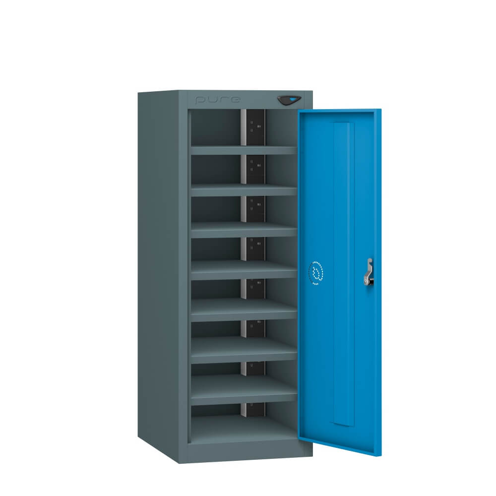 Low 8 Compartment Laptop Charging Locker with 1 Door Access