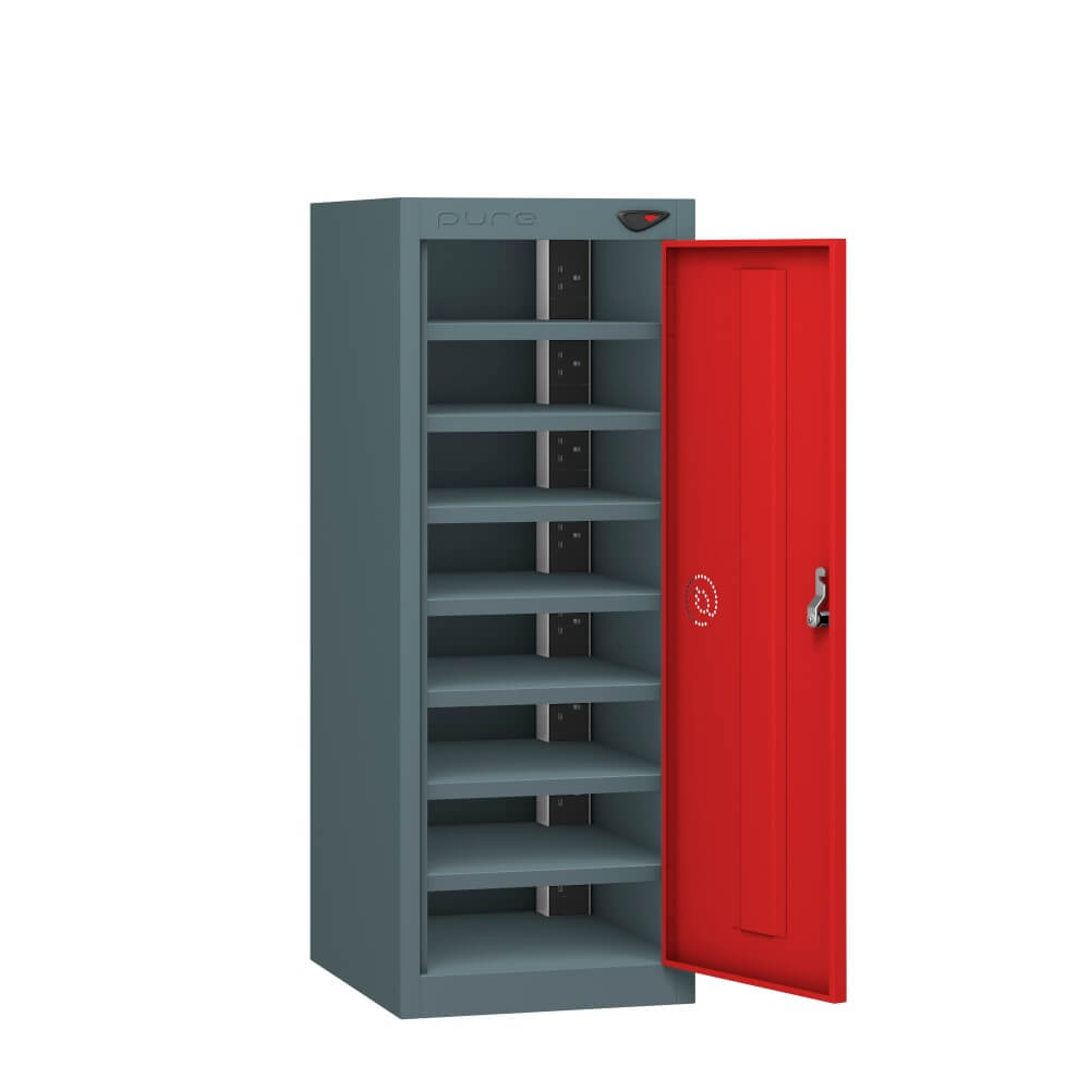 Low 8 Compartment Laptop Charging Locker with 1 Door Access