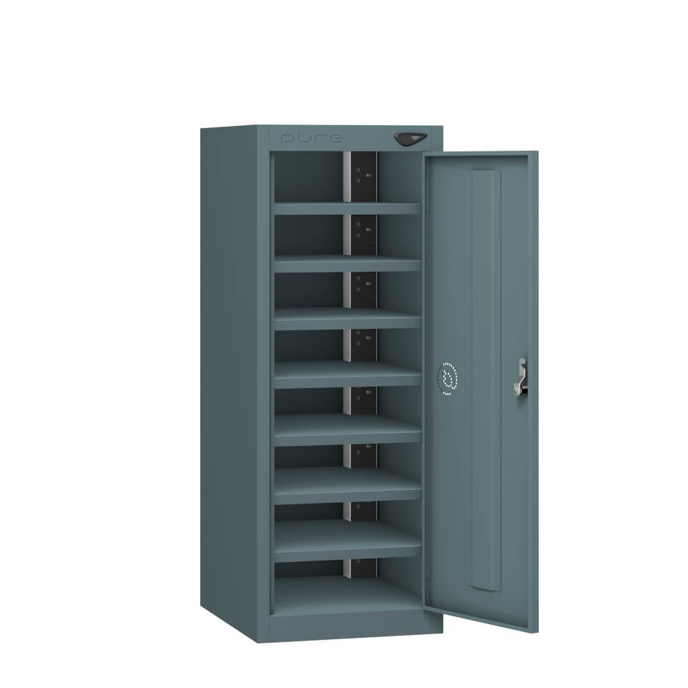 Low 8 Compartment Laptop Charging Locker with 1 Door Access