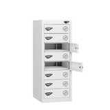 Low 8 Compartment Laptop Charging Locker with 8 Door Access