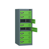 Low 8 Compartment Laptop Charging Locker with 8 Door Access