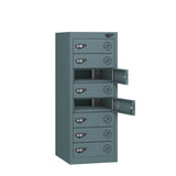 Low 8 Compartment Laptop Charging Locker with 8 Door Access