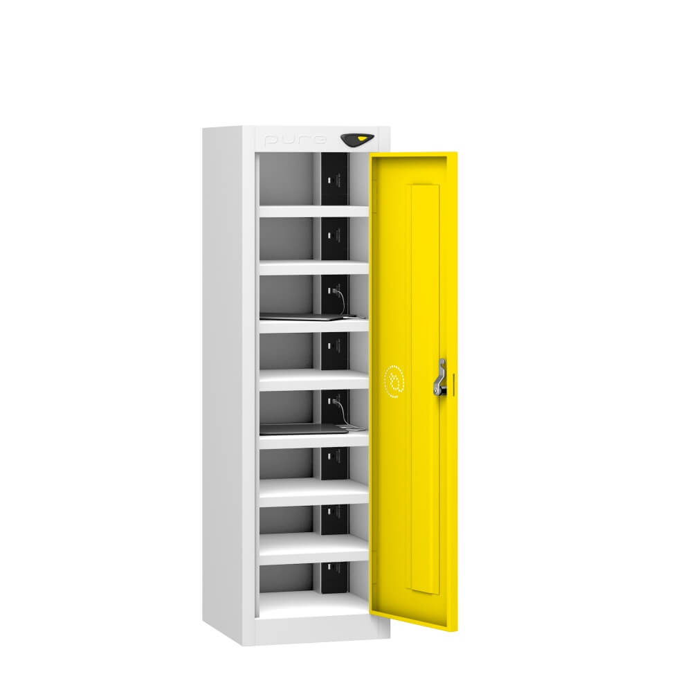 Low 8 Compartment Tablet Charging Locker with 1 Door Access