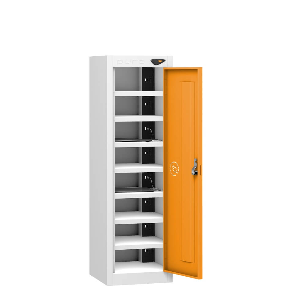 Low 8 Compartment Tablet Charging Locker with 1 Door Access