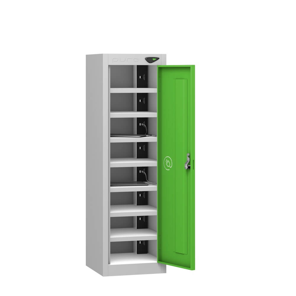 Low 8 Compartment Tablet Charging Locker with 1 Door Access
