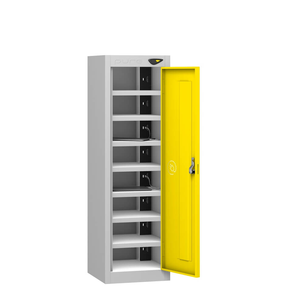 Low 8 Compartment Tablet Charging Locker with 1 Door Access