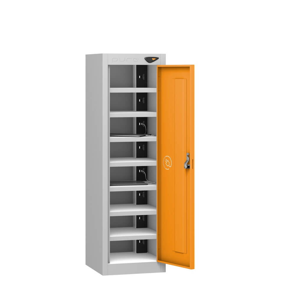 Low 8 Compartment Tablet Charging Locker with 1 Door Access