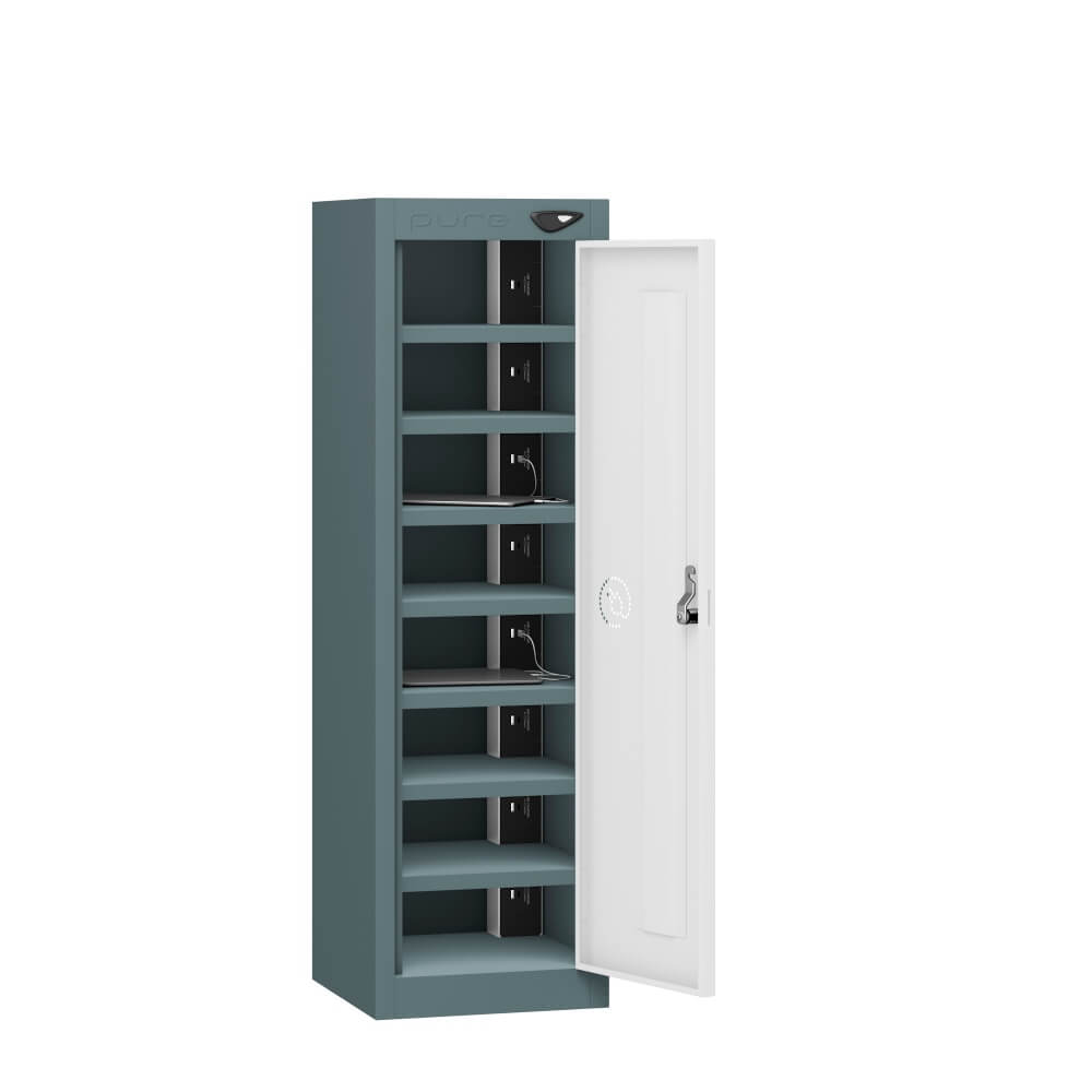 Low 8 Compartment Tablet Charging Locker with 1 Door Access
