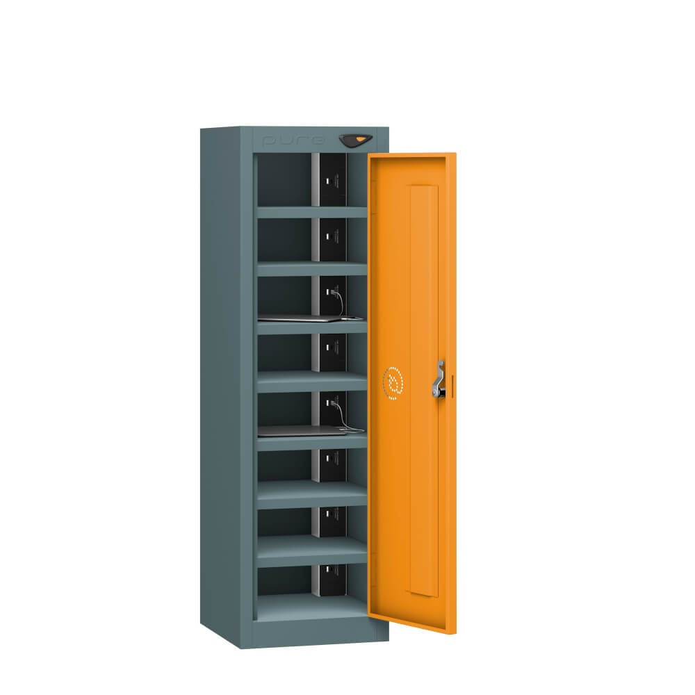 Low 8 Compartment Tablet Charging Locker with 1 Door Access